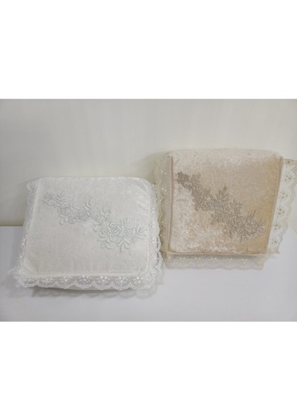 Kadife Bohça Seti, Nişan ve Çeyizlik Için Şık ve Zarif 2'li Paket