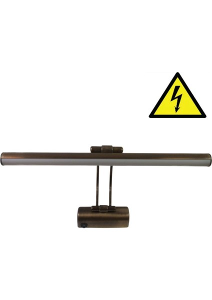 Beyaz Işık Elektrikli Anahtarlı Ayna Üstü Flüt Aplik Tablo Aydınlatma