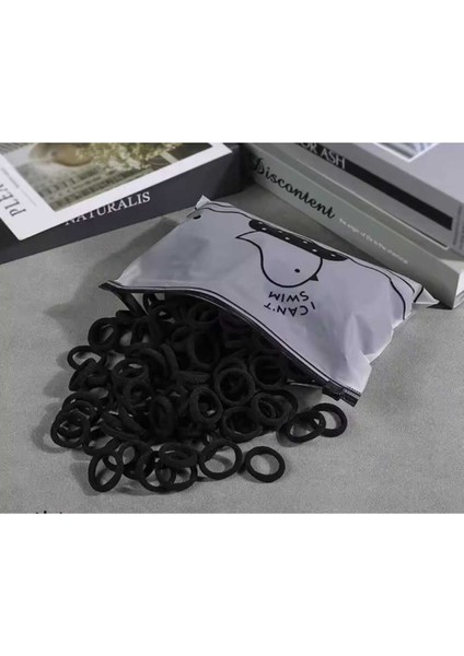 100 Adet Çantalı Lastik Toka Küçük Lastik Toka Küçük Toka Minik Toka Çocuk Tokası Bebek Tokası