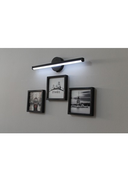 Siyah Kare Çerçeve Seti, Kendinden Resimli, Yapışkanlı, Pilli Aplik Lamba 4'lü, 14X14 fiyatları