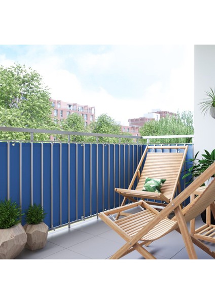 3.5m x 65CM Mavi Polyester Balkon Demiri Branda Su Geçirmez 650G fiyatları