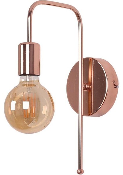 Şık Bakır Renkli Aplik, Modern ve Zarif Dekoratif Aksesuar