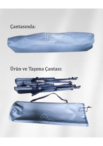3 Kademe Yatabilir Sırtlı, Katlanabilen, Sünger Takviyeli 150 kg Kapasiteli Lüks Kamp Sandalyesi