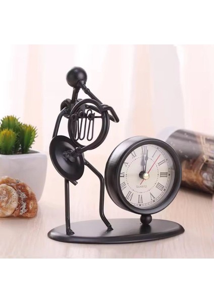 Metal Müzisyen Saat – 15 x 12 cm | Dekoratif Masaüstü Saat ve Biblo Model 1 fiyatları