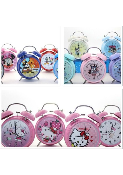 Kuromi, Hello Kitty, Mickey Mouse Masa Üstü Çalar Saat 17*12 cm