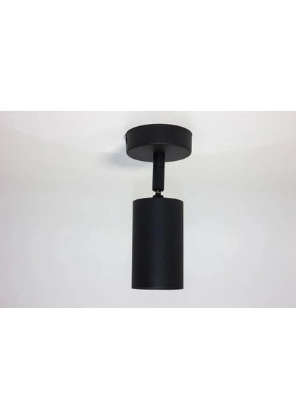 Modern Siyah Duvar Aydınlatma Spotu, GU10 LED Ampul ile Birlikte, Gün Işığı Tonunda