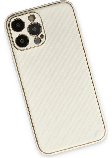 Newface iPhone 13 Pro Max Kılıf Coco Karbon Silikon - Beyaz fiyatları