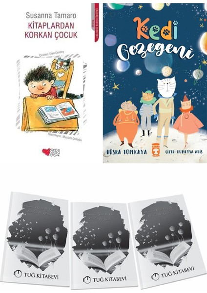 Kitaplardan Korkan Çocuk ve Kedi Gezegeni + Hediyeli