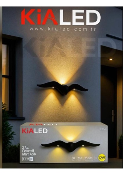 Siyah Dekoratif Martı Aplike, Şık ve Şekil Zenginliğiyle Evinize Zarafet Katar