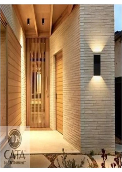 7W Dış Mekan LED Aplik, Günışığı, Siyah, Dayanıklı ve Şık Tasarım fiyatları