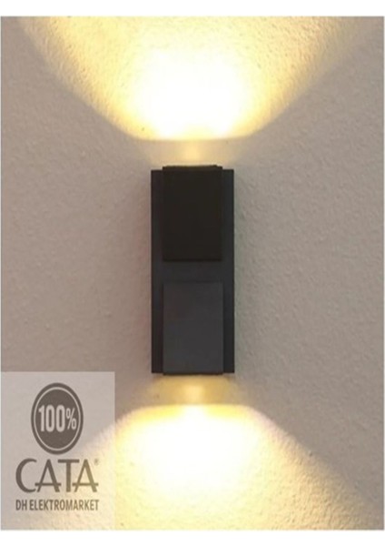 7W Dış Mekan LED Aplik, Günışığı, Siyah, Dayanıklı ve Şık Tasarım indirimleri