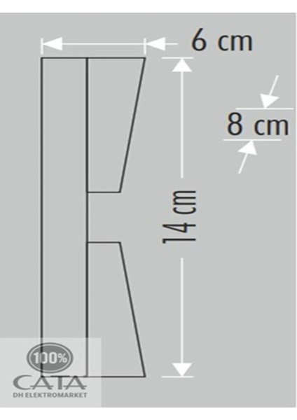7W Dış Mekan LED Aplik, Günışığı, Siyah, Dayanıklı ve Şık Tasarım