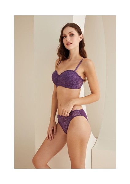 Zarif Mor Sütyen Külot Takımı NBB4817 modelleri