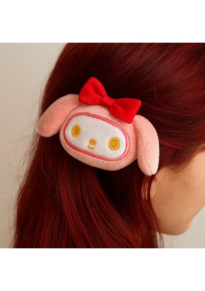 Sevimli Peluş Cüzdan & Saç Tokası Seti – My Melody Tasarımı modelleri