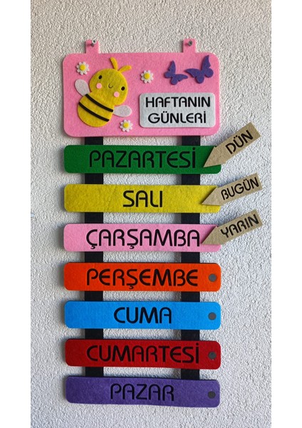 Keçe Mıknatıslı Haftanın Günleri, Arı Figürlü modelleri