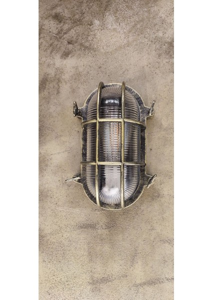 Şık Oval Alüminyum Camlı Tavan ve Duvar Aplikası, Sarı Renk fiyatları