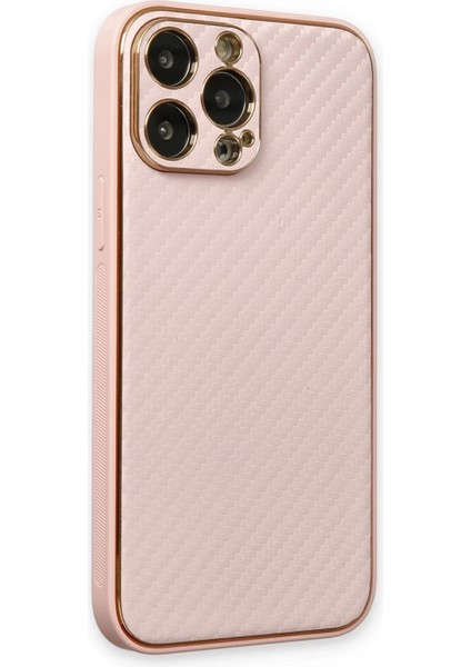 Newface iPhone 13 Pro Max Kılıf Coco Karbon Silikon - Pembe fiyatları
