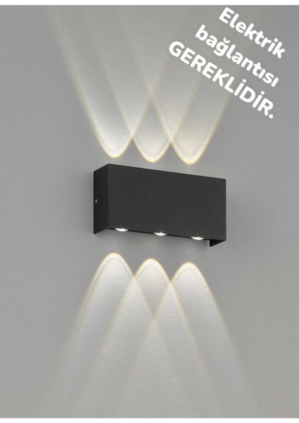 12W 3000K LED Iç/dış Mekan Aplike, Güçlü Işık, Modern ve Şık Tasarım