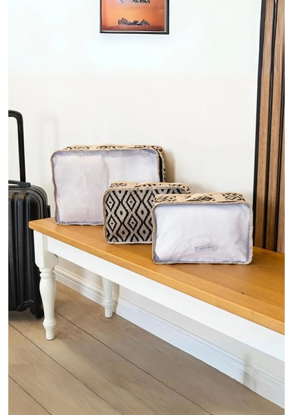 Renkli 3 Parça Valiz ve Ayakkabı Hurçu Seti, Şık ve Hafif Seyahat Seti modelleri