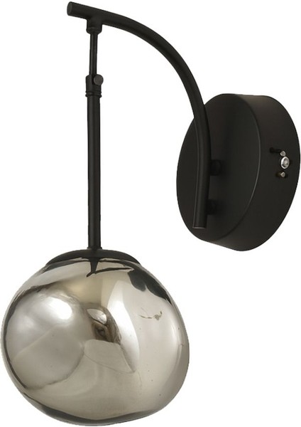 Asimetrik Krom Camlı Sarkıt Aplik, Modern ve Şık Iç Mekan Aydınlatma Parçası modelleri