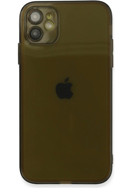 Newface iPhone 12 Kılıf Fly Lens Silikon - Siyah