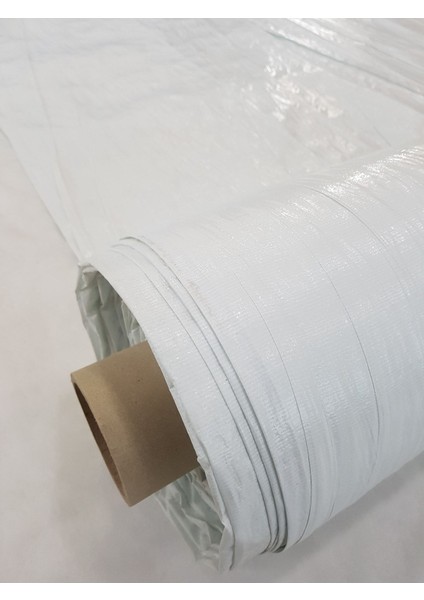 Beyaz 3x9 M Polietilen Branda Su Geçirmez Balkon ve Gölgelik Koruma Branda