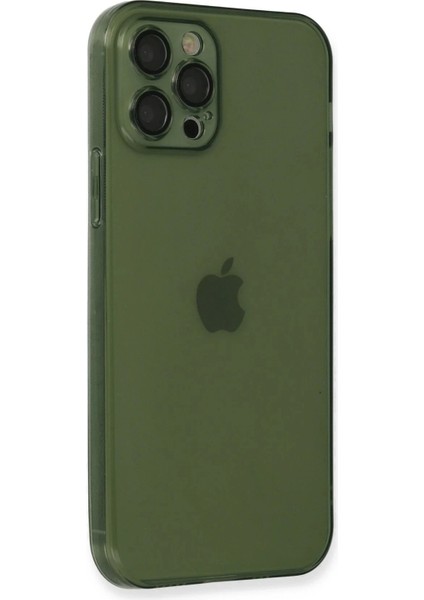 Newface iPhone 12 Pro Max Kılıf Fly Lens Silikon - Yeşil fiyatları