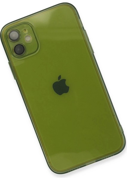 Newface iPhone 12 Kılıf Fly Lens Silikon - Yeşil modelleri