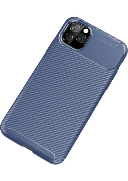 Newface iPhone 11 Pro Kılıf Auto Focus Karbon Kapak - Lacivert fiyatları