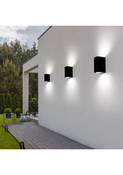 10W LED Aplik, Iç-Dış Mekan, 4200K Ilık Beyaz Işık, Elektrikle Çalışır, Şık Tasarım