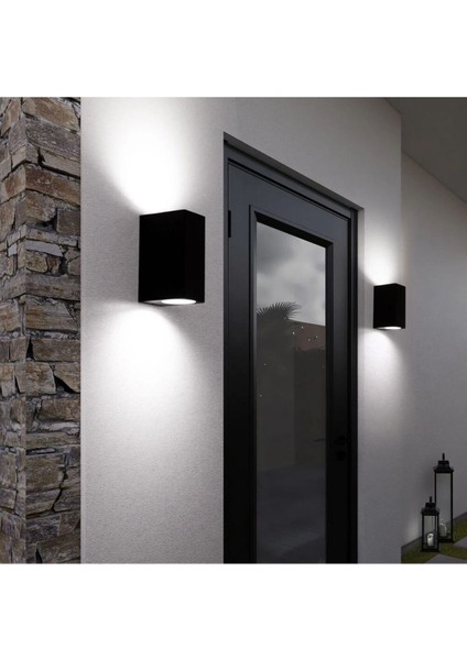 10W LED Aplik, Iç-Dış Mekan, 4200K Ilık Beyaz Işık, Elektrikle Çalışır, Şık Tasarım