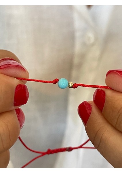 14 Ayar Altın Dorika Detaylı Doğal Firuze Taşlı Zarif Altın Bileklik fiyatları