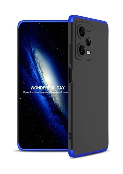 Redmi Note 12 Pro 5g 3 Parçalı Tam Koruma Şık Astrea Premium Sert Kılıf