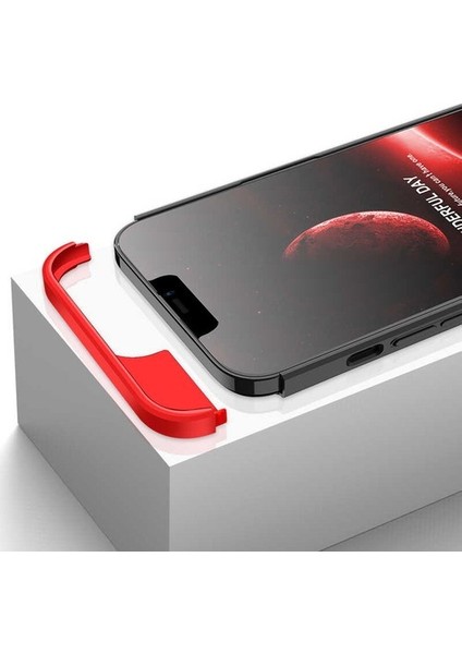 Huawei Y7 Prime 2019 3 Parçalı Tam Koruma Şık Astrea Premium Sert Kılıf