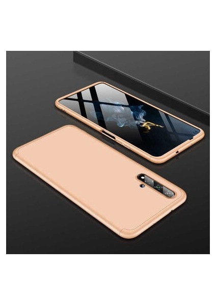 Huawei Nova 5t 3 Parçalı Tam Koruma Şık Astrea Premium Sert Kılıf