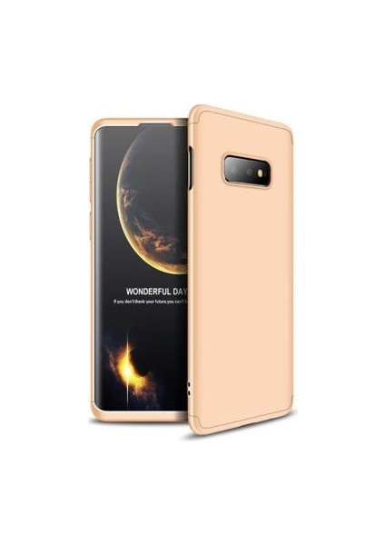 Samsung Galaxy S10E 3 Parçalı Tam Koruma Şık Astrea Premium Sert Kılıf