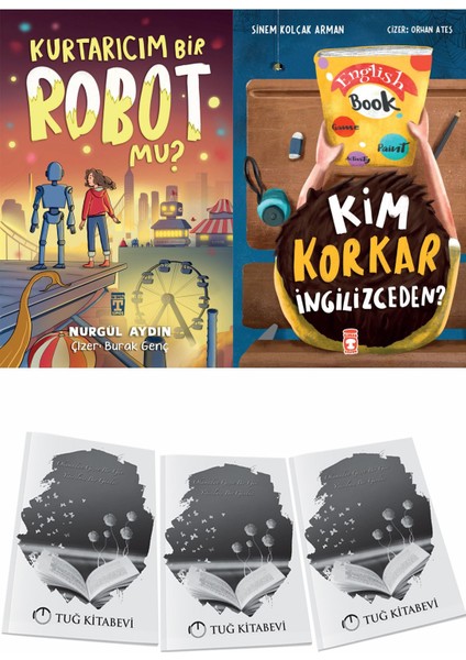 Kurtarıcım Bir Robot Mu? ve Kim Korkar Ingilizceden + Hediyeli