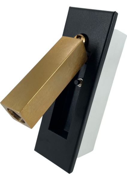 Gold Detaylı, Siyah Kasa, Günışığı LED Yatak Başı Okuma Lambası