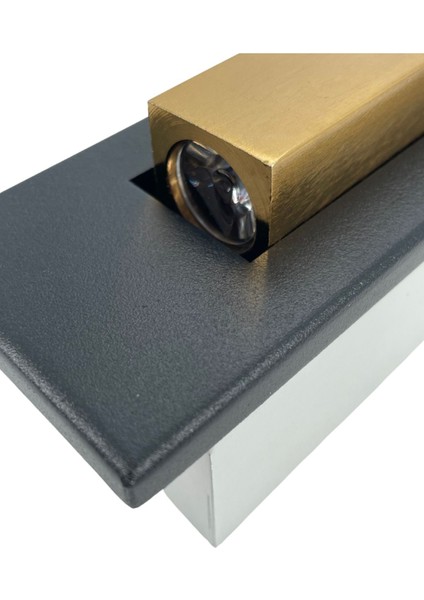 Gold Detaylı, Siyah Kasa, Günışığı LED Yatak Başı Okuma Lambası