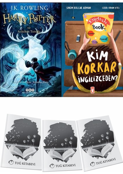 Harry Potter ve Azkaban Tutsağı ve Kim Korkar Ingilizceden + Hediyeli