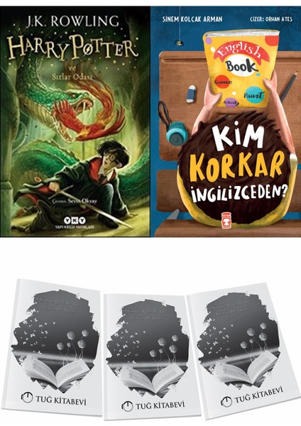 Harry Potter ve Sırlar Odası ve Kim Korkar Ingilizceden + Hediyeli