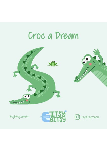 Yeşil Yuvarlak Desenli Çocuk ve Bebek Odası Aplik Başlığı modelleri