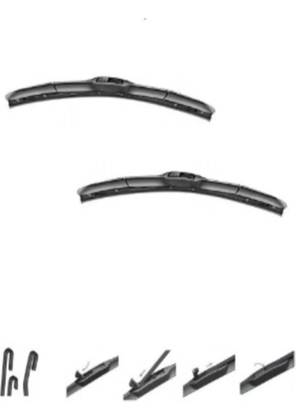 Hibrit Silecek Takımı 2001-2010 55CM/40CM, Temiz ve Güvenli Sürüş Için