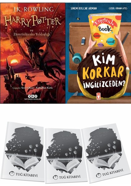 Harry Potter ve Zümrüdüanka Yoldaşlığı ve Kim Korkar Ingilizceden + Hediyeli