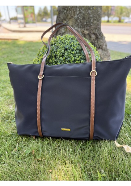 Kadın Şeritli Shopper El ve Omuz Çantası indirimleri