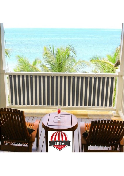 3m x 65CM Gri Polyester Balkon Demiri Branda, Su Geçirmez, 650G, Dayanıklı, Hafif modelleri