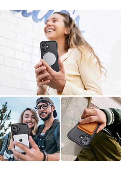 iPhone 16 Uyumlu Kamera Korumalı Magsafe Wireless Şarj Özellikli Mat Silikon Kılıf modelleri