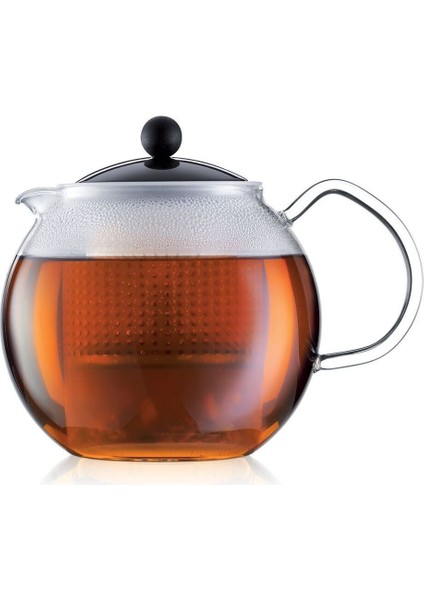 Şık 1.0 Lt Siyah Demlik & Çaydanlık Seti, Dayanıklı ve Zarif Tasarım