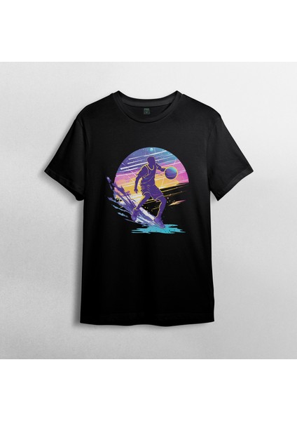 Basketbolcu - Basketbol - Basketball Unisex %100 Pamuklu Bisiklet Yaka T-Shirt Model 1 fiyatları