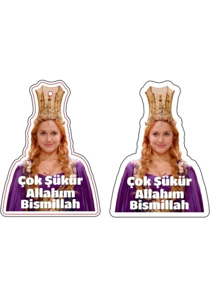 4'lü Hürrem Sultan Tasarımlı Dekoratif Oto Araç Kokusu ve Aksesuarı (Bambu Esanslı) modelleri